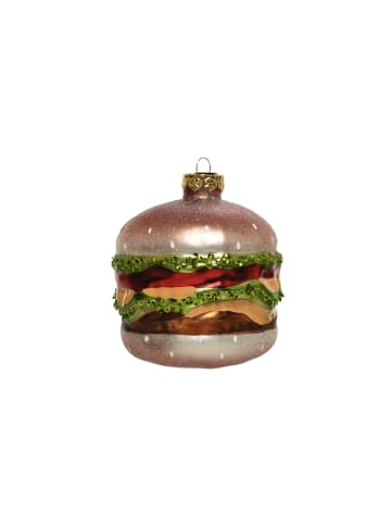 MARELIDA Baumschmuck Hamburger Glas Ahnänger in bunt