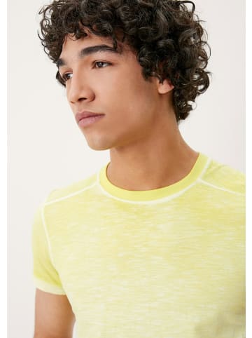 Q/S designed by Rundhals T-Shirt für Herren in gelb