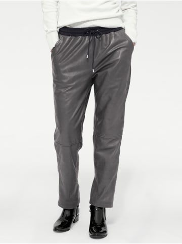 Heine Lederhose in grau