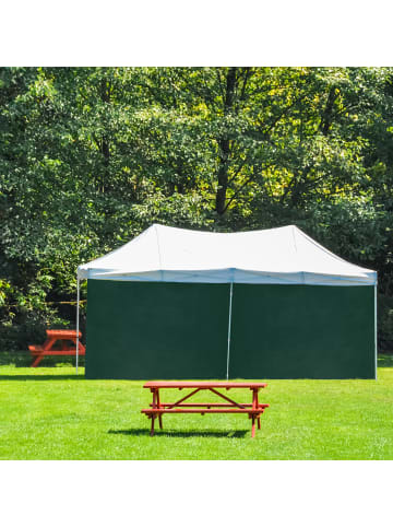 relaxdays 2x Pavillon-Seitenteile in Grün - (B)3 x (H)2 m
