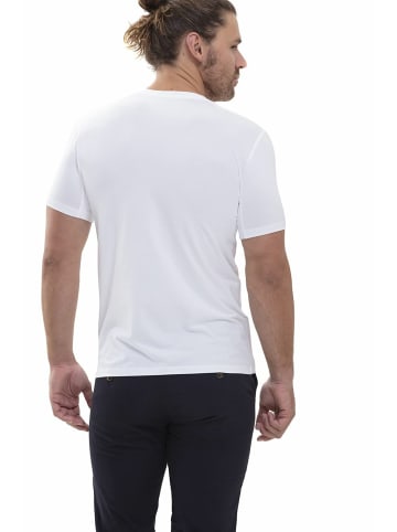 Mey Pyjama kurz für Herren in weiss