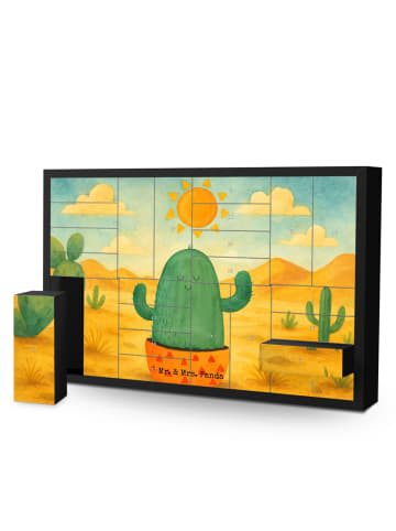 Mr. & Mrs. Panda Adventskalender Kaktus Sonne Design ohne Spruch in Weiß