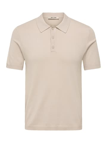 ONLY & SONS Poloshirt Wyler in Silver Lining