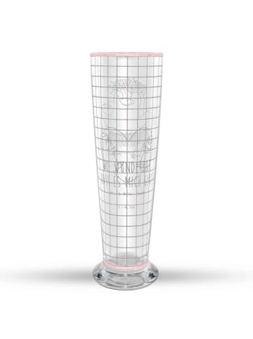 Mr. & Mrs. Panda Trinkglas Faultiere Herz ohne Spruch in Transparent