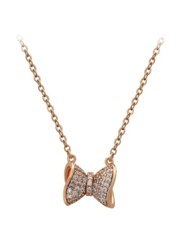 faina Women Chain Necklace With Bow Pendant in Rose Gold