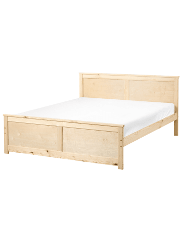 Beliani Doppelbett DAUPHIN in Braun - (W) 149 x (H) 82 x (L) 206 cm