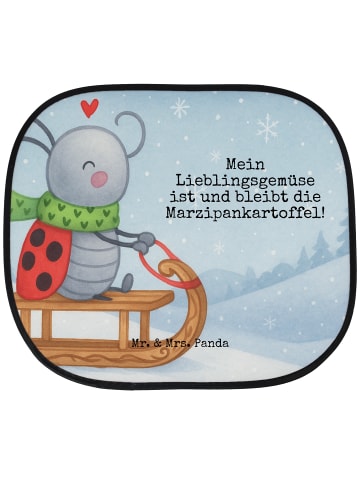 Mr. & Mrs. Panda Sonnenschutz Auto Smörle Rodeln Design mit Spruch in Weiß