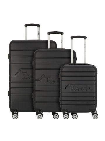 Bench Seattle 4 Rollen Kofferset 3-teilig in schwarz
