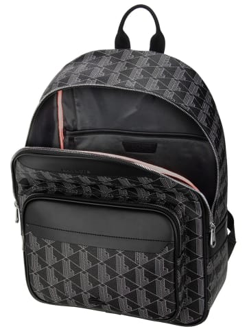 Lacoste Rucksack The Blend in Monogram Noir Gris
