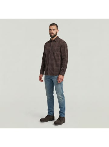G-Star Raw One Pocket Regular Hemd ganache gd laser check