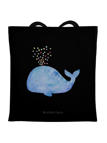 Mr. & Mrs. Panda totebag Wal Konfetti ohne Spruch in Schwarz