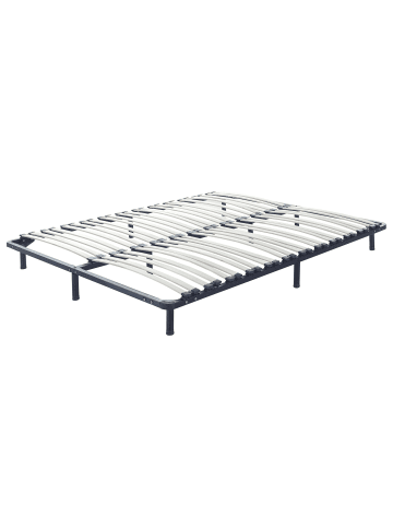 Beliani Freistehender Lattenrost COMBOURG in Schwarz - (W) 160 x (H) 18 x (L) 200 cm