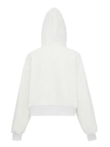 Homebase Kapuzenpulli in Weiss Melange