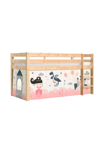 58 aufm Kessel KINDERBETT Karolina 210x114x106 Massivholz Natur Textilset Sophie