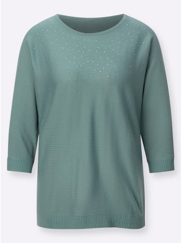 Sieh an! Fledermauspullover in jade