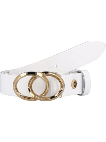 b.belt Gürtel Leder in offwhite