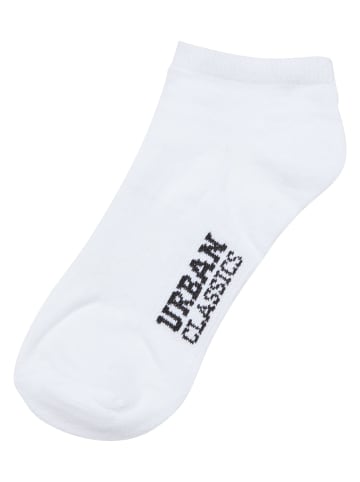 Urban Classics Urban Classics Unisex Logo No Show Socks 5-Pack in white