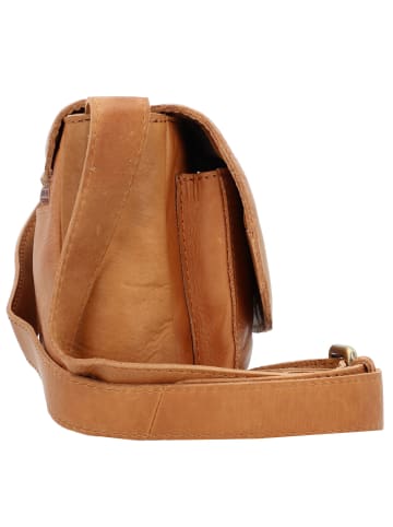 KLONDIKE 1896 Rush Monika Umhängetasche Leder 17 cm in cognac