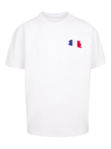 F4NT4STIC Heavy Oversize T-Shirt France Frankreich Flagge Fahne in weiß