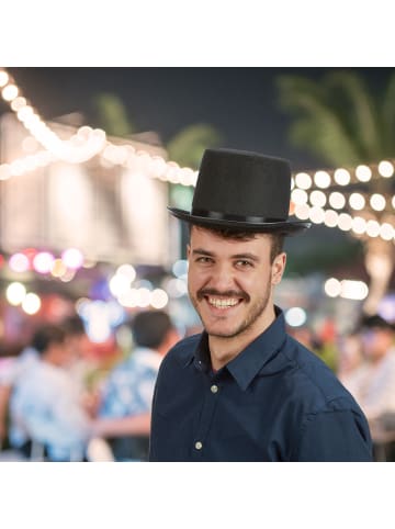 relaxdays 2 x Zylinderhut in Schwarz