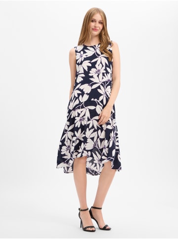 Olsen Kleid in marine weiß - 0001