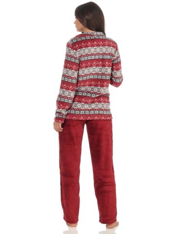 NORMANN Hausanzug Coralfleec Norweger Design - 51162 in marine