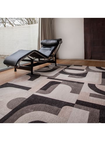 Louis de Poortere Teppich Saxon Beige in Grau