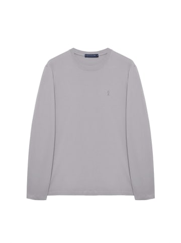 Polo Club Longsleeve in Grau