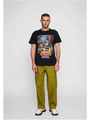 Merchcode T-Shirt "Star Wars Yoda Poster Tee" in Schwarz