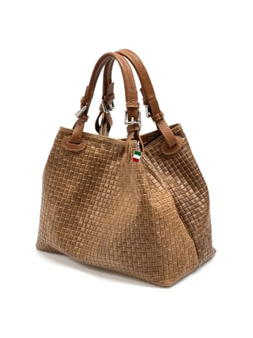 Florence Florence Handtasche, Umhängetasche Leder braun ca. 31cm