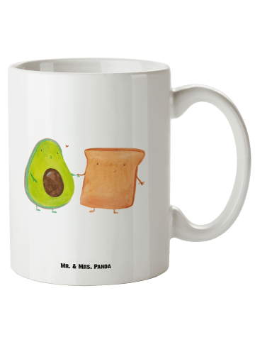 Mr. & Mrs. Panda XL Tasse Avocado Toast ohne Spruch in Weiß