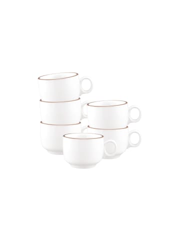 Seltmann Weiden 6er Set Espressotassen Sento Home Pure Lines in 80 ml in Cocoa Brown