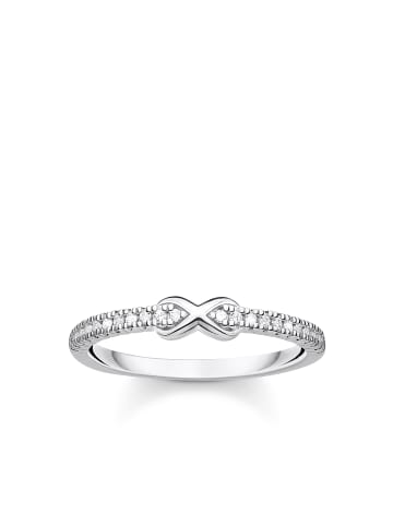 Thomas Sabo Ring Infinity Mit Weißen Steinen Silber in silber, weiß