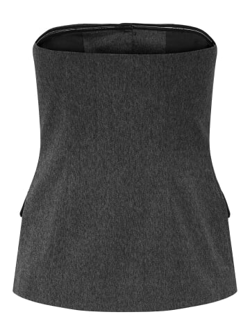 ONLY Tüll-Top in Dark Grey Melange
