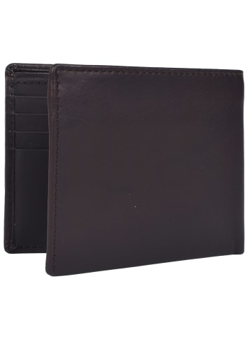 Strellson Brick Lane Jaden Geldbörse RFID Schutz Leder 11 cm in darkbrown