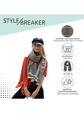 styleBREAKER Schal in Grau