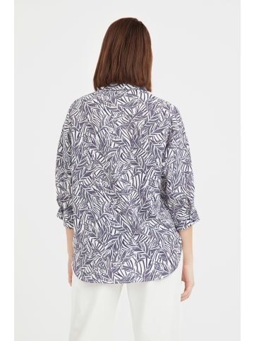 Finn Flare Langarm-Bluse Print in dark blue