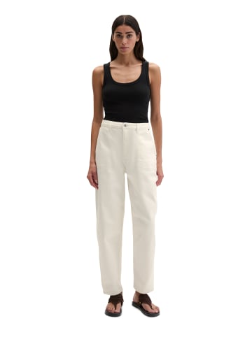 Marc O'Polo Hose Model Lara barrel cropped in Grey White