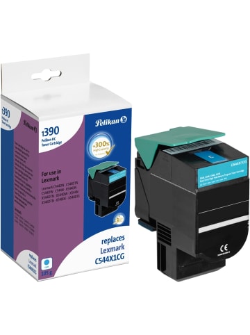 Pelikan Toner-Kartusche kompatibel mit Lexmark 544X1CG cyan Typ 1390C