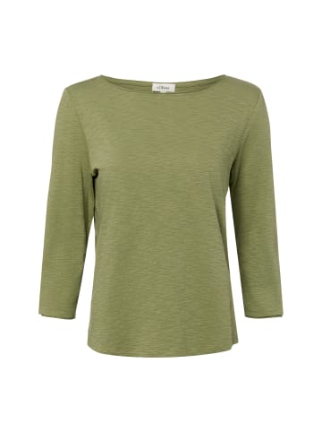 s.Oliver Langarmshirt in oliv