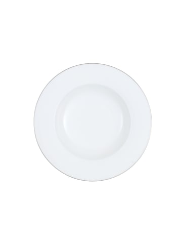 Villeroy & Boch Suppenteller Anmut Platinum No.1 in ø 24,8 cm in weiß