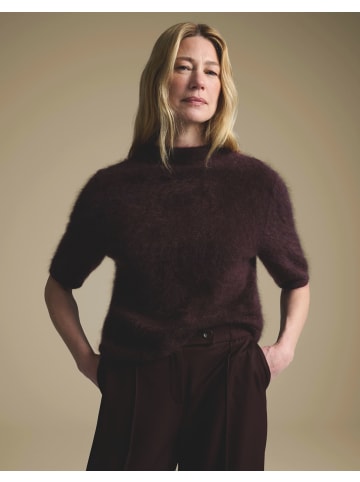 someday. Tamia Kurzarm-Kaschmirpullover in Mahogany