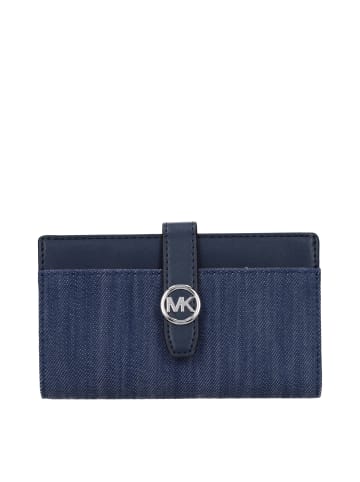 Michael Kors Blau Stoff Geldbörse