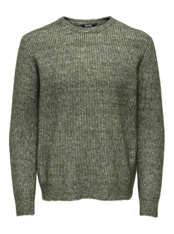 ONLY & SONS Strickpullover in Olive Night