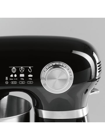 Gourmet Maxx Küchenmaschine 1000W schwarz  Schwarz