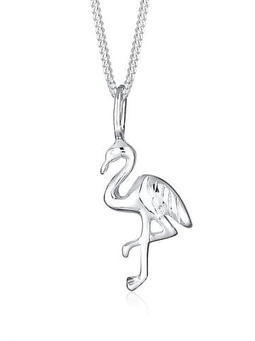 Elli Halskette 925 Sterling Silber Flamingo in Silber