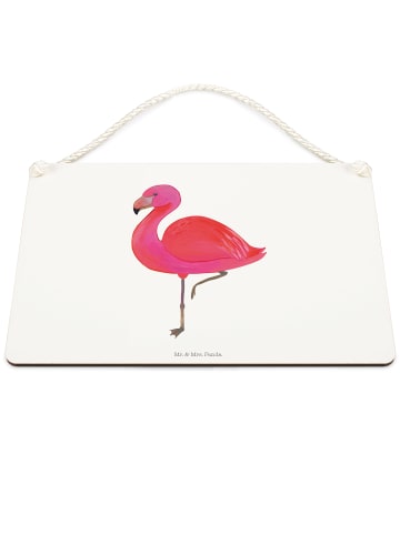 Mr. & Mrs. Panda holzbild Flamingo Classic ohne Spruch in Transparent