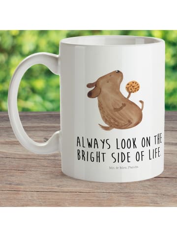 Mr. & Mrs. Panda Pott Hund Keks mit Spruch in Weiß