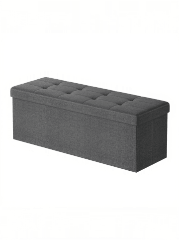 SONGMICS Sitzbank Minota in Dunkelgrau - (B)110 x (H)38 x (T)38 cm