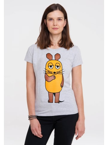 Logoshirt T-Shirt Sendung mit der Maus in grau-meliert